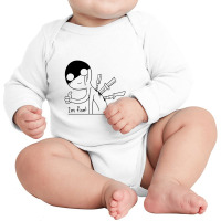 I'm Fine I Am Fine Pretending Fine Long Sleeve Baby Bodysuit | Artistshot