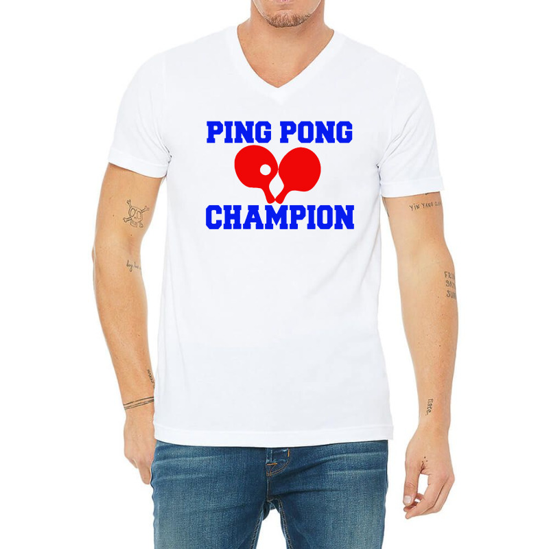 Ping Pong Champion V-neck Tee | Artistshot