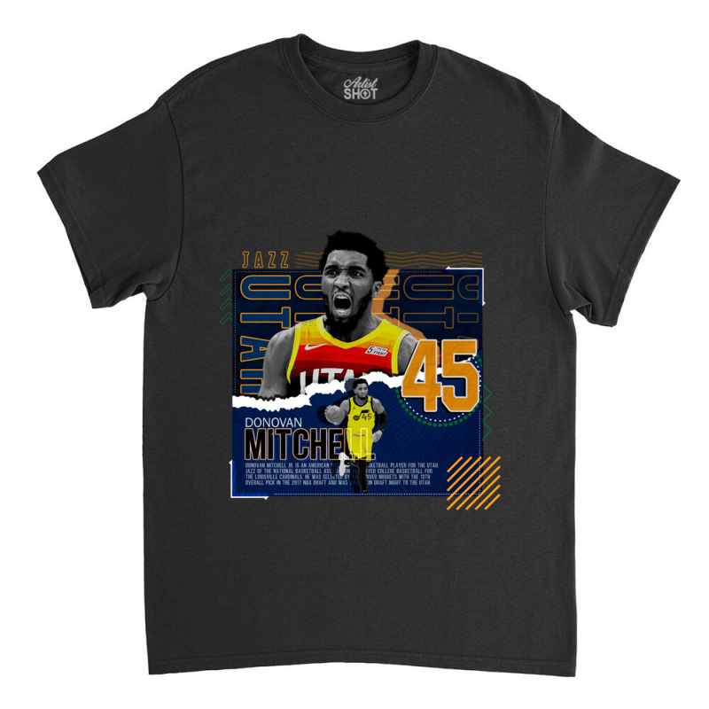 Donovan Mitchell Basketball Classic T-shirt by grahamlauren | Artistshot