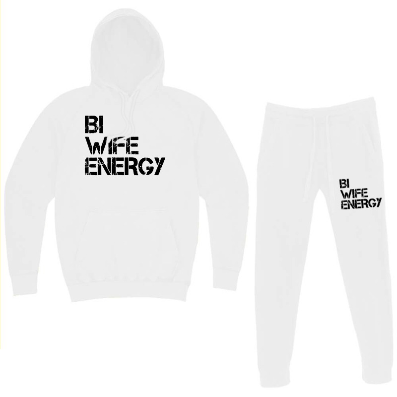 Bi Wife Energy Lgbtq Hoodie & Jogger Set | Artistshot