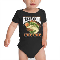 Fishing T  Shirt Fathers Day Cool Pop Pop Angling Fish Fisherman  Angl Baby Bodysuit | Artistshot