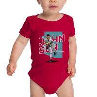 Randy Johnson Player Map Baby Bodysuit | Artistshot