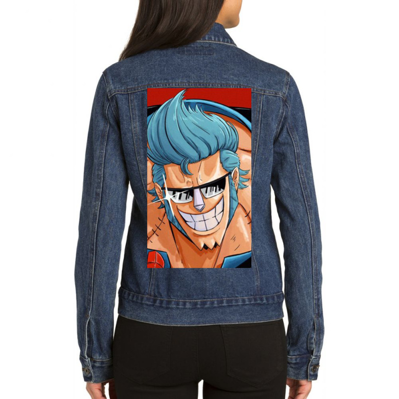 One Piece Pirantes Ladies Denim Jacket by dhini ramadani | Artistshot