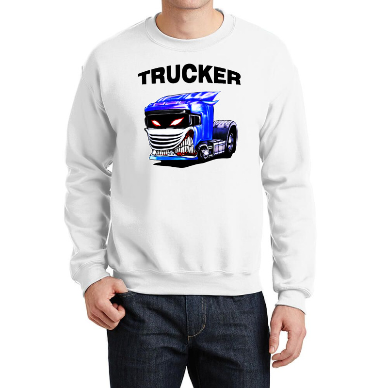 Trucker Crewneck Sweatshirt | Artistshot