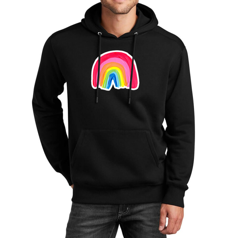 Abstract Rainbow Arcs Kraft 60983945 Unisex Hoodie by vebian33 | Artistshot