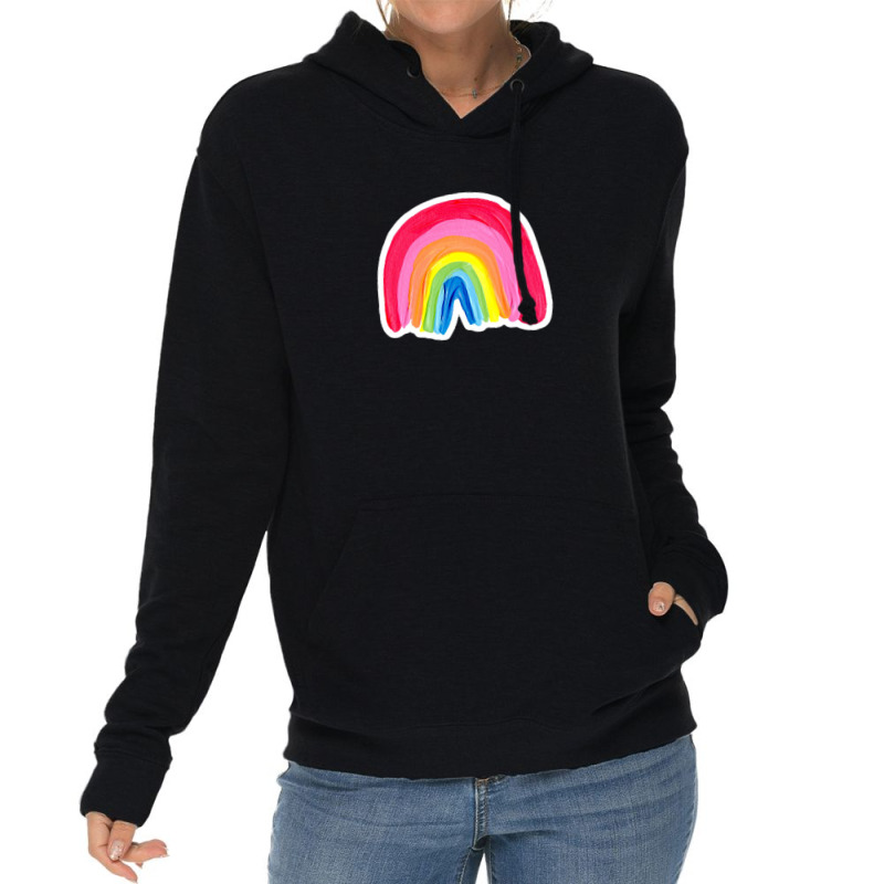 Abstract Rainbow Arcs Kraft 60983945 Lightweight Hoodie by vebian33 | Artistshot