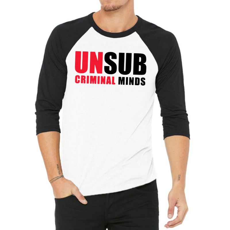 Criminal Minds Unsub 3/4 Sleeve Shirt | Artistshot