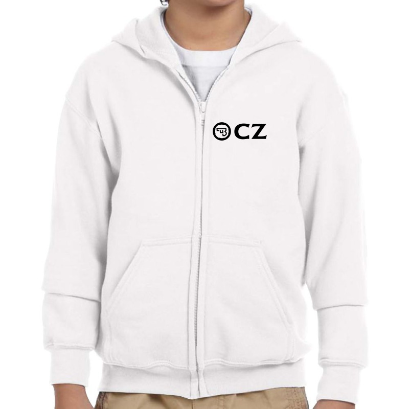 Best Of The Best Cz Pistol Black Design Youth Zipper Hoodie | Artistshot