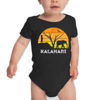 Kalahari Desert Elephant Meerkat Sunset Safari Africa T Shirt Baby Bodysuit | Artistshot