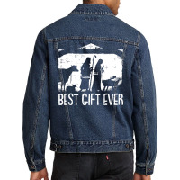 Christian Jesus Best Ever Christmas Cool Jesus Nativity Scene Christia Men Denim Jacket | Artistshot