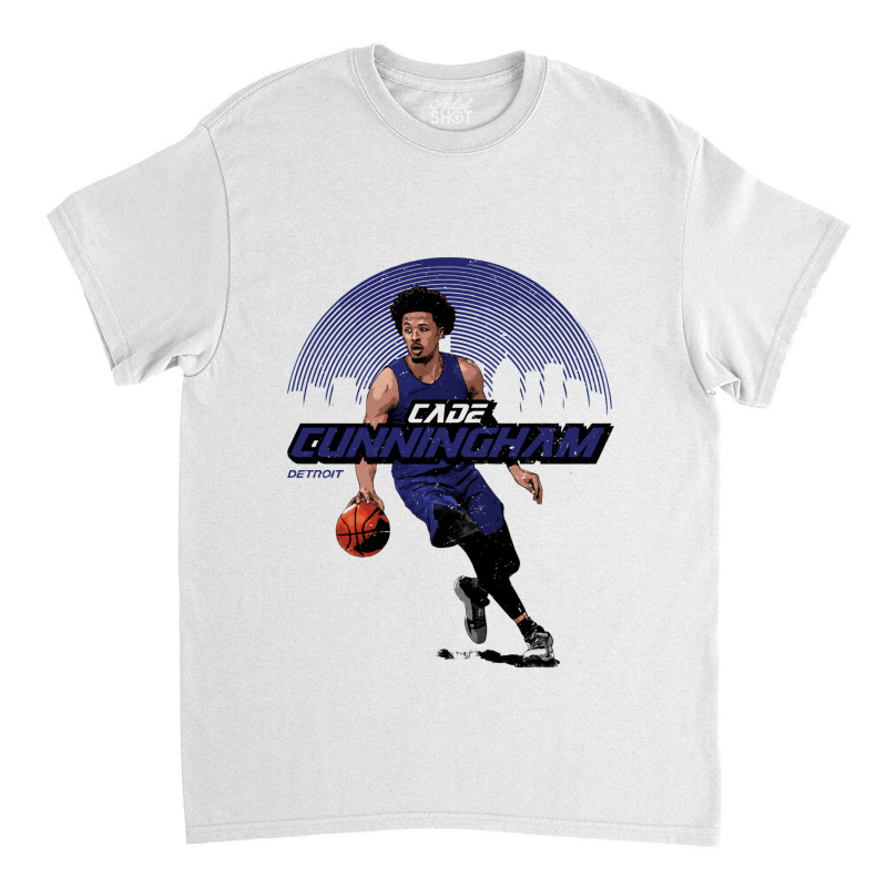 Cade Cunningham Skyline Classic T-shirt by kr205 | Artistshot