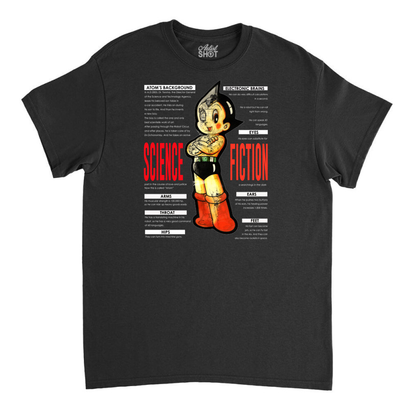 Custom Astro Boy Science Fiction Vintage T-shirt By Cm-arts