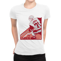 Dylan Larkin Angle Ladies Fitted T-shirt | Artistshot