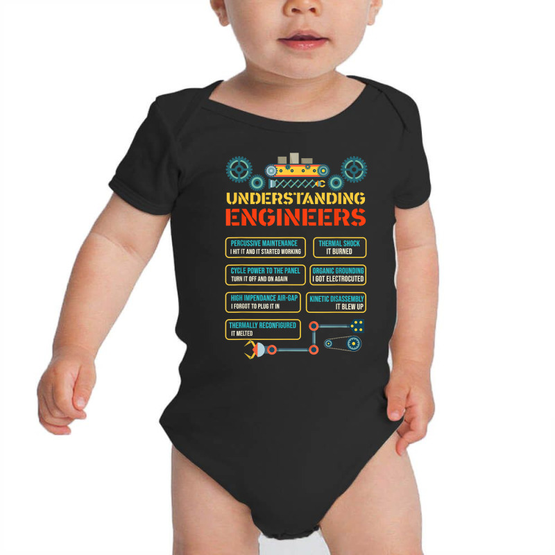 Understanding Engineers Funny Engineering T Shirt Baby Bodysuit by kylanaalamos | Artistshot