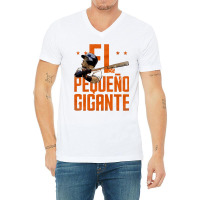 El Pequeno Gigante V-neck Tee | Artistshot