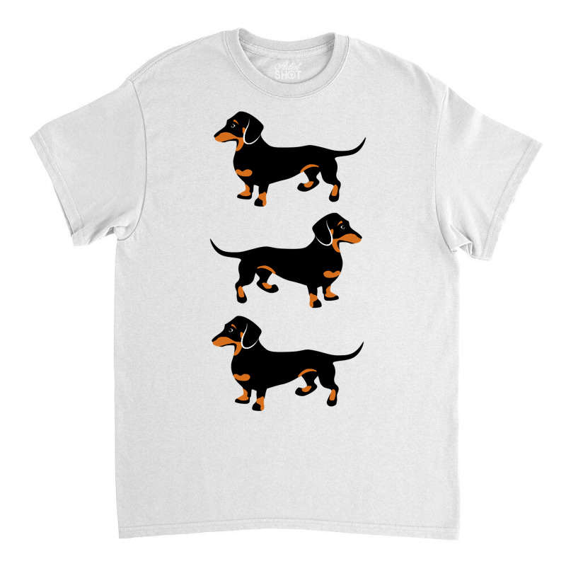 Black And Tan Dachshunds Classic T-shirt by Hoangduong | Artistshot