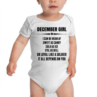 Super December Girl Baby Bodysuit | Artistshot