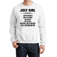 Super July Girl Crewneck Sweatshirt | Artistshot