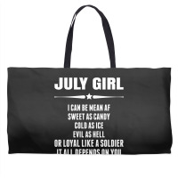 Super July Girl Weekender Totes | Artistshot