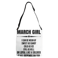 Super March Girl Adjustable Strap Totes | Artistshot