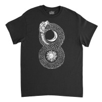 Ouroboros T Shirt Snake Eating Tail Magician Alchemy Tee Classic T-shirt | Artistshot