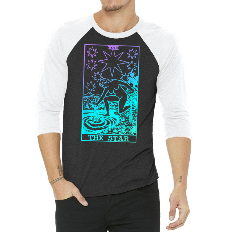 The Star Tarot Card Rider Waite Witchy T Shirt 3/4 Sleeve Shirt | Artistshot