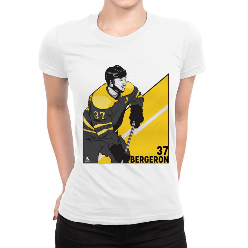 Patrice Bergeron Angle Ladies Fitted T-Shirt by kr205 | Artistshot