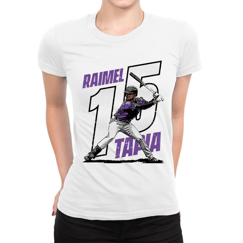 Raimel Tapia Outline Ladies Fitted T-Shirt by kr205 | Artistshot