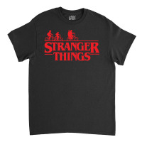 Stranger  Bike Ride Upside Down Silhouette Classic T-shirt | Artistshot