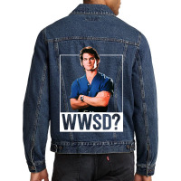 What Would Do Men Denim Jacket | Artistshot