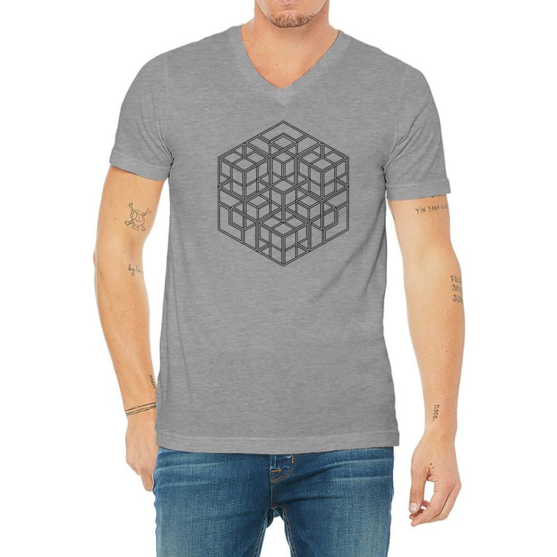 Impossible Complex Cube V-neck Tee | Artistshot