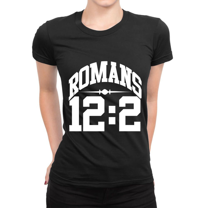 Christerest Romans 122 Renew Your Mind Christian Ladies Fitted T-Shirt by Hoangduong | Artistshot