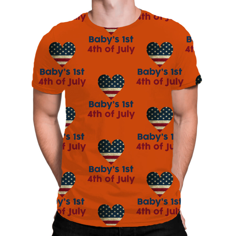 Baby's 1st 4th Of July All Over Men's T-shirt | Artistshot