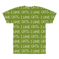 I Love Cats All Over Men's T-shirt | Artistshot