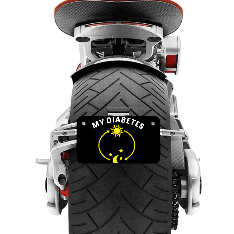 My Diabetes Awareness Is Daily Motorcycle License Plate by netintern | Artistshot