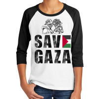 Save Gaza Youth 3/4 Sleeve | Artistshot