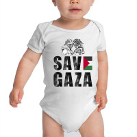 Save Gaza Baby Bodysuit | Artistshot