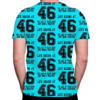 46th Birthday Life Begins At 46 All Over Men's T-shirt | Artistshot
