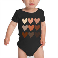 Diversity Hearts, Skin Tone Hearts Baby Bodysuit | Artistshot