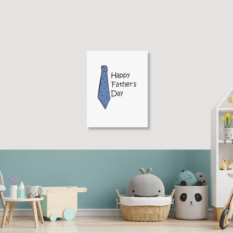 Happy Father's Day Portrait Canvas Print | Artistshot