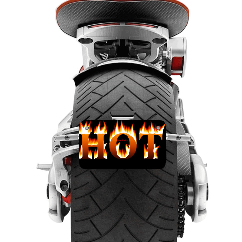 Message Hot 3dtext Provocative Messages Motorcycle License Plate | Artistshot