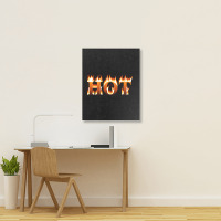 Message Hot 3dtext Provocative Messages Portrait Canvas Print | Artistshot