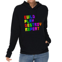 Build Play Destroy Building Blocks Master Builder Engineer Lightweight Hoodie | Artistshot