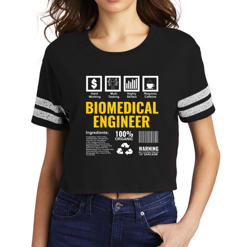 Biomedical Engineer Facts Label Biomedical Engineering Scorecard Crop Tee by saterseim | Artistshot