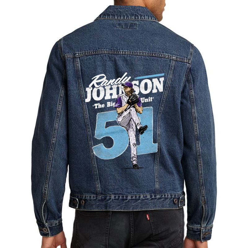 Randy Johnson Retro Men Denim Jacket by kr205 | Artistshot