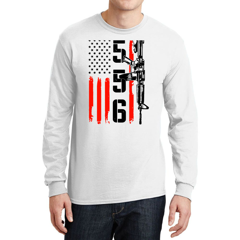 Ar 15 American Flag   Ar15 Rifle Sling Long Sleeve Shirts by jessicafreya | Artistshot