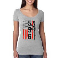 Ar 15 American Flag   Ar15 Rifle Sling Women's Triblend Scoop T-shirt | Artistshot