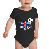 Iceland Flag Jersey Supporter Icelandic Soccer Team Iceland Baby Bodysuit | Artistshot