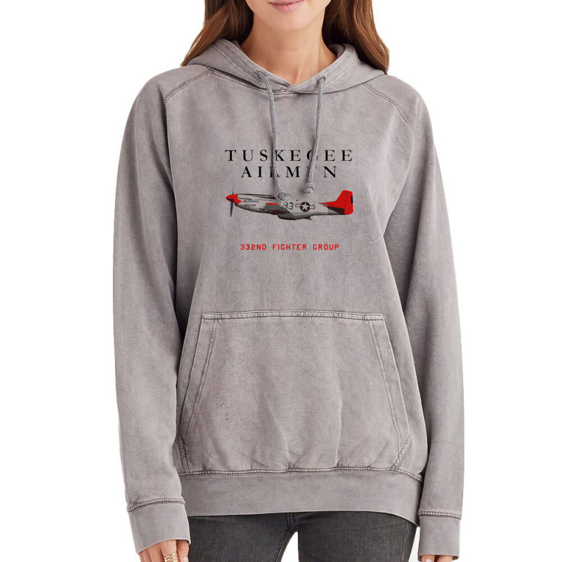 Red Tails P 51 Vintage Hoodie | Artistshot