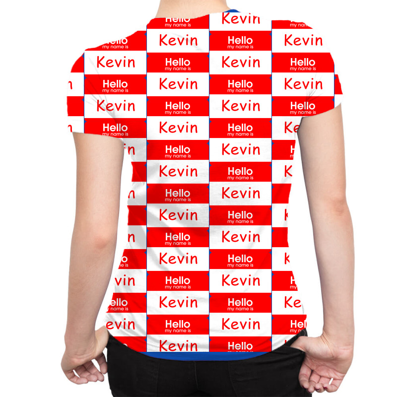 Hello My Name Is Kevin Tag All Over Women's T-shirt | Artistshot